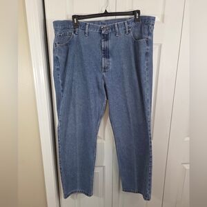 Mens Wrangler 100% Cotton Relaxed Fit Straight Leg Jeans